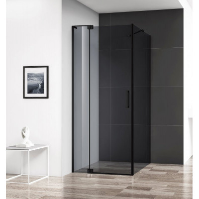 Душевой уголок 90x100-110x195см Cezares Slider SLIDER-AH-1-90-100/110-GRIGIO-NERO