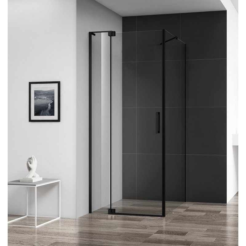Душевой уголок 100x90-100x195см Cezares Slider SLIDER-AH-1-100-90/100-C-NERO