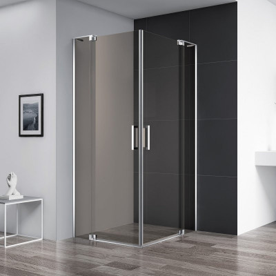 Душевой уголок 90-100x100-110x195см Cezares Slider SLIDER-AH-2-90/100-100/110-BR-Cr