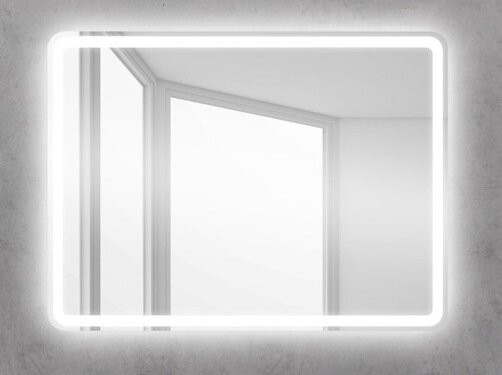 Зеркало с подсветкой 90x60x3см Belbagno SPC-MAR SPC-MAR-900-600-LED-BTN