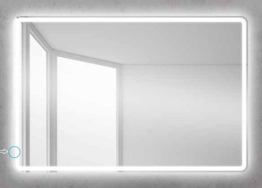 Зеркало с подсветкой 120x80x3см Belbagno SPC-MAR SPC-MAR-1200-800-LED-BTN