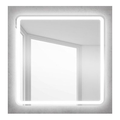 Зеркало с подсветкой 80x80x3см Belbagno SPC-MAR SPC-MAR-800-800-LED-BTN