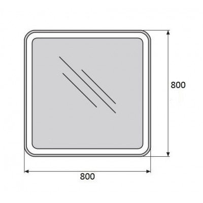 Зеркало с подсветкой 80x80x3см Belbagno SPC-MAR SPC-MAR-800-800-LED-TCH
