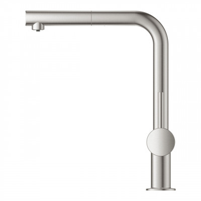 Смеситель однорычажный для мойки с функцией очистки водопроводной воды Grohe BLUE PURE Minta 31721DC0 суперсталь