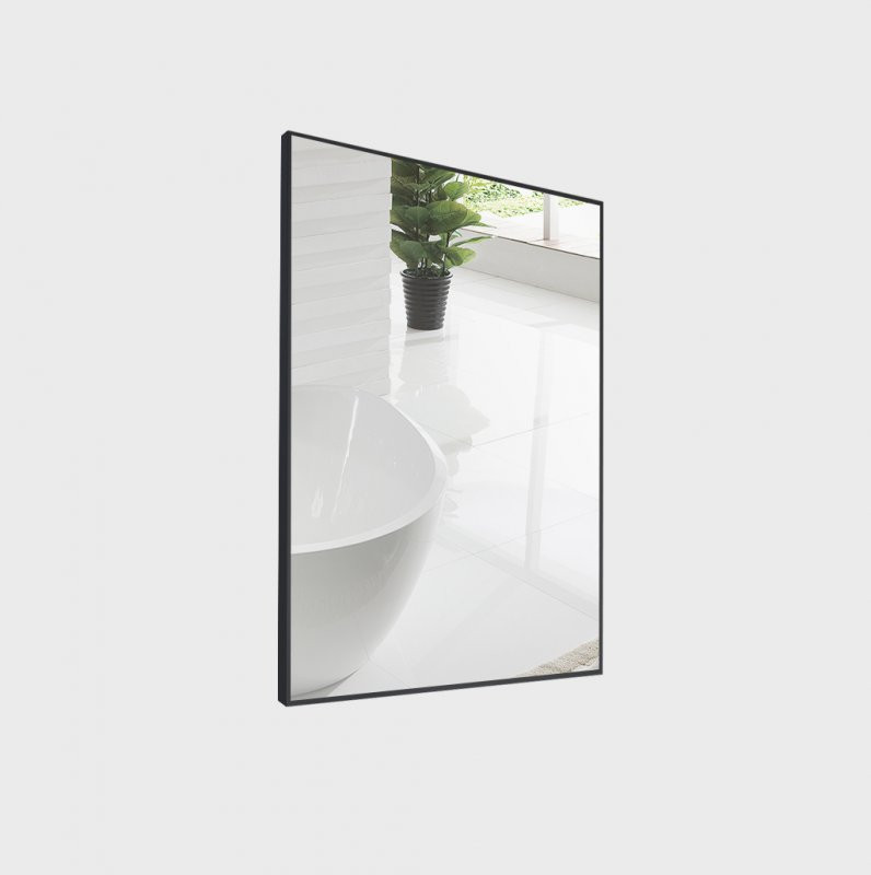 Зеркало для ванны черное 60x80x2см Belbagno SPC-AL SPC-AL-600-800 Nero