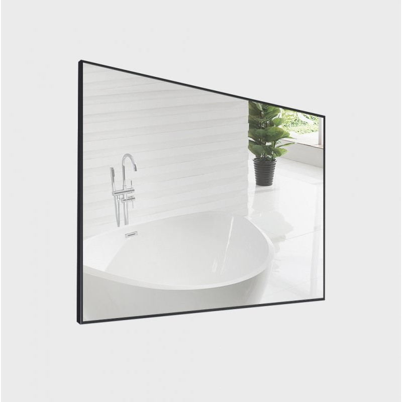 Зеркало для ванны черное 80x100x2см Belbagno SPC-AL SPC-AL-1000-800 Nero