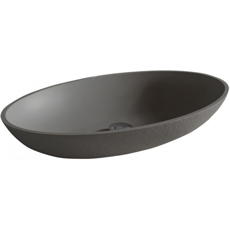 Раковина накладная 58x38x11см Acquabella Lavabo LAVABO_ON-TOP_OVAL_SLATE_LAVA