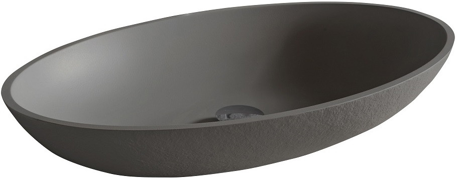 Раковина накладная 58x38x11см Acquabella Lavabo LAVABO_ON-TOP_OVAL_SLATE_LAVA