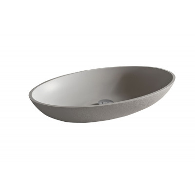 Раковина накладная 58x38x11см Acquabella Lavabo LAVABO_ON-TOP_OVAL_SLATE_MARFIL