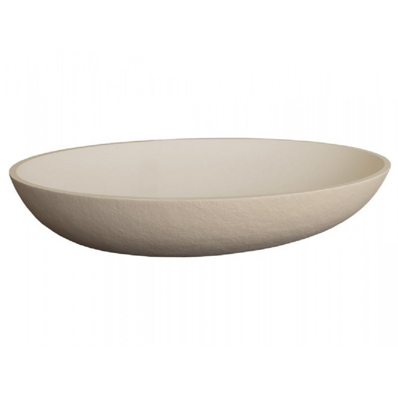 Раковина накладная 58x38x11см Acquabella Lavabo LAVABO_ON-TOP_OVAL_SLATE_CREMA