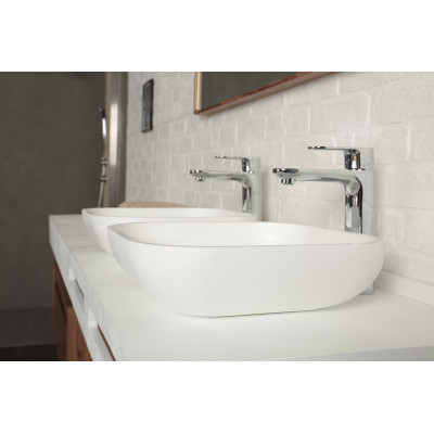 Раковина накладная 58x38x11см Acquabella Lavabo LAVABO_ON-TOP_RECTANGLE_SLATE_BLANCO
