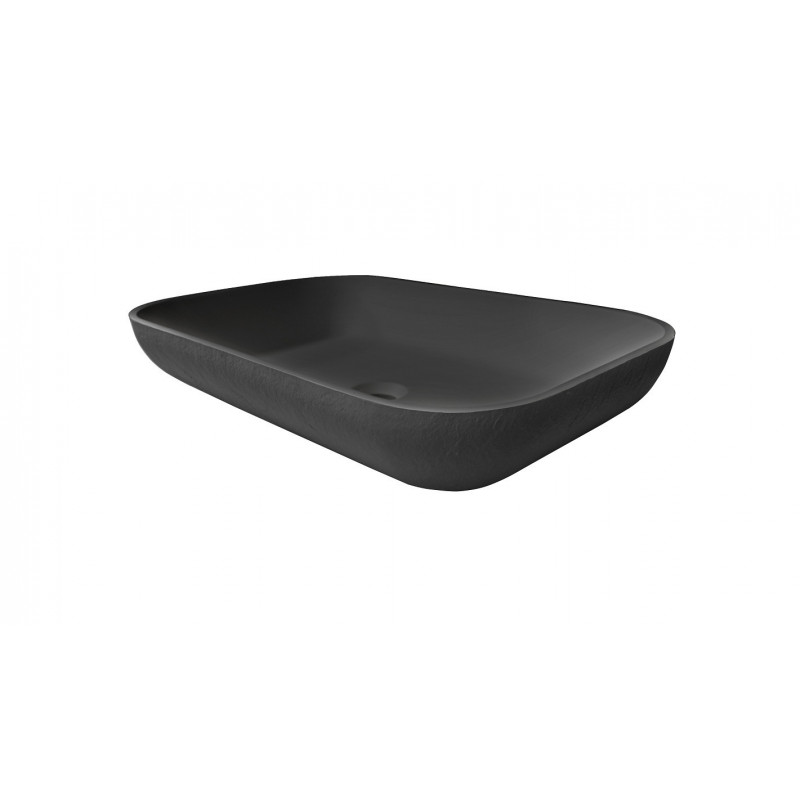 Раковина накладная 58x38x11см Acquabella Lavabo LAVABO_ON-TOP_RECTANGLE_SLATE_NEGRO