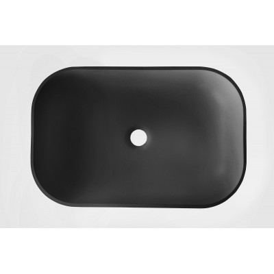Раковина накладная 58x38x11см Acquabella Lavabo LAVABO_ON-TOP_RECTANGLE_SLATE_NEGRO