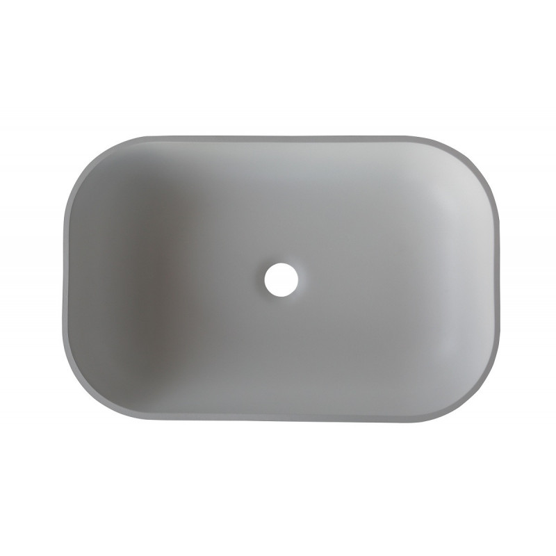 Раковина накладная 58x38x11см Acquabella Lavabo LAVABO_ON-TOP_RECTANGLE_SLATE_MARFIL
