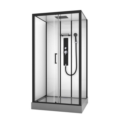 Душевая кабина 90х115х215 см, Black & White, G8008