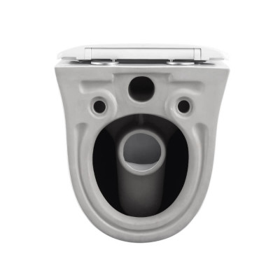 Подвесной унитаз Black & White W-751, безободковый, с покрытием Anti-Dirt
