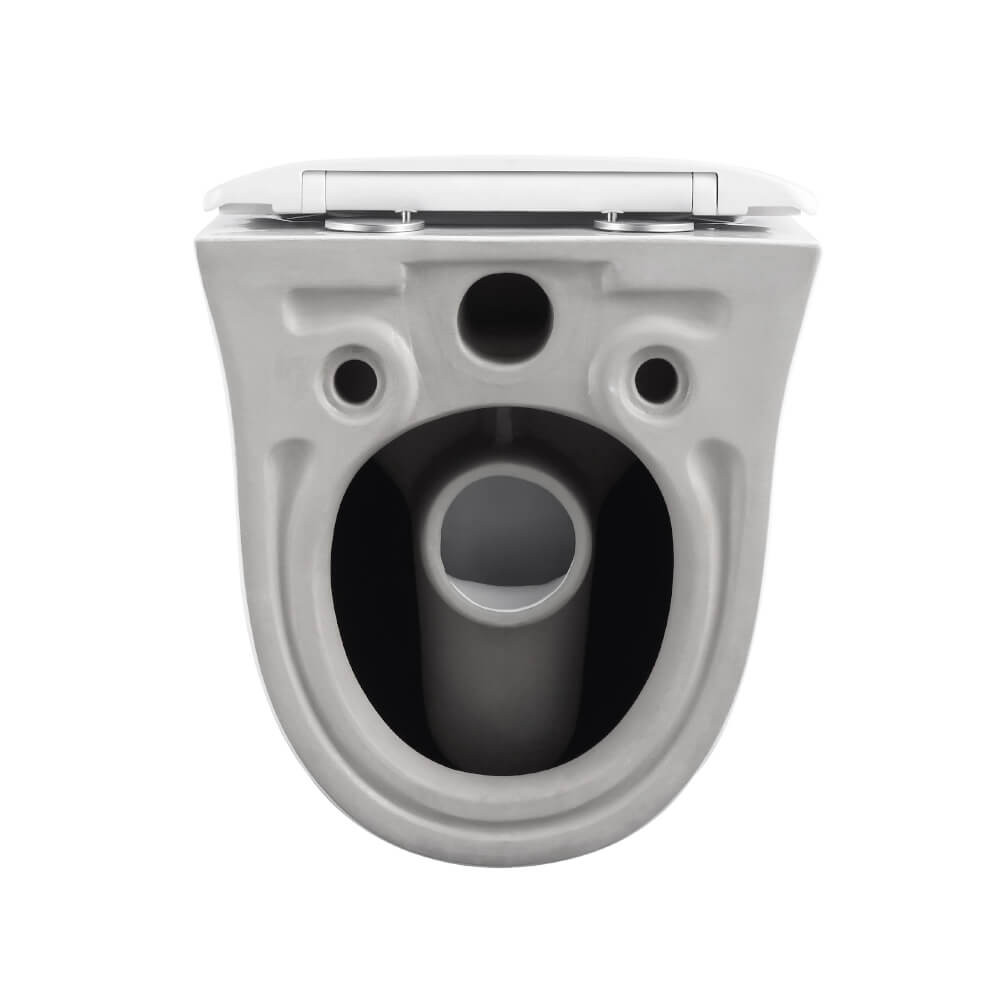 Подвесной унитаз Black & White W-751, безободковый, с покрытием Anti-Dirt