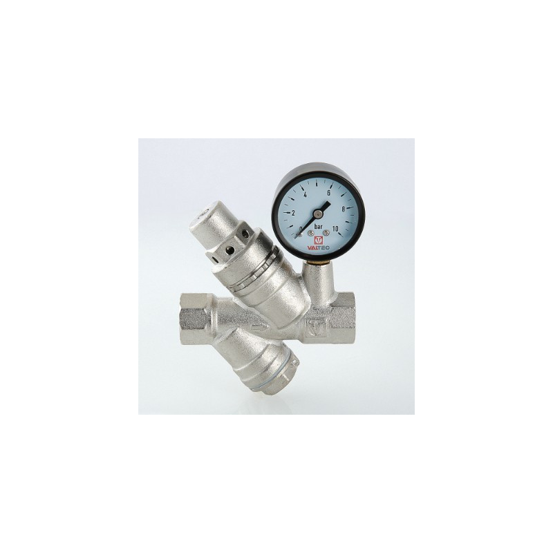 Регулятор давления Valtec с фильтром и манометром 1- 5 бар 3/4" VT.082.N.05