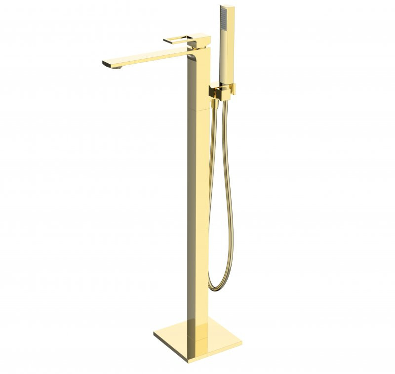 Напольный смеситель для ванны Belbagno Luce LUC-FMT-ORO золото