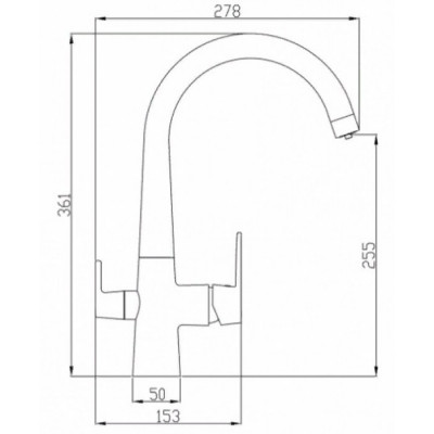 Смеситель Steel Hammer SH 819 BLACK BR для кухонной мойки