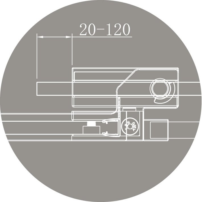 Душевой уголок 70/80x90/100x195см Cezares Slider SLIDER-AH-2-70/80-90/100-BR-Cr, стекло бронза, профиль хром