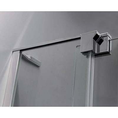 Душевой уголок 70/80x90/100x195см Cezares Slider SLIDER-AH-2-70/80-90/100-BR-Cr, стекло бронза, профиль хром