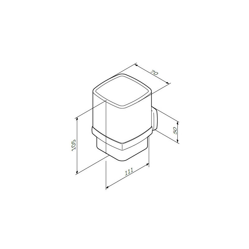 Стакан хром Am.pm Gem A9034300