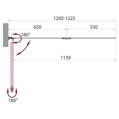 Душевая шторка 120x140 на ванну BELBAGNO SELA-V-21-120/140-P-Cr-R , стекло рифленое PUNTO, профиль хром, правое