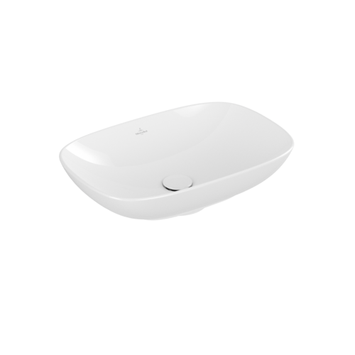 Раковина 56x38x15см Villeroy&Boch Loop&Friends, Альпийский белый CeramicPlus, с переливом, нешлифованный