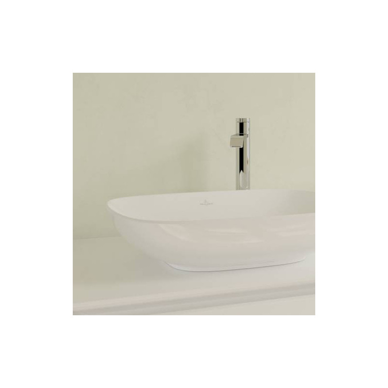 Раковина 56x38x15см Villeroy&Boch Loop&Friends, Альпийский белый CeramicPlus, с переливом, нешлифованный