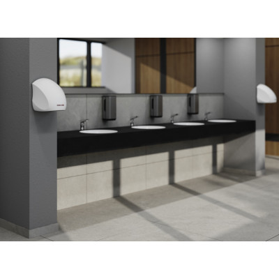 Сушилка для рук STIEBEL ELTRON Ultronic W с белым глянцевым алюминиевым корпусом