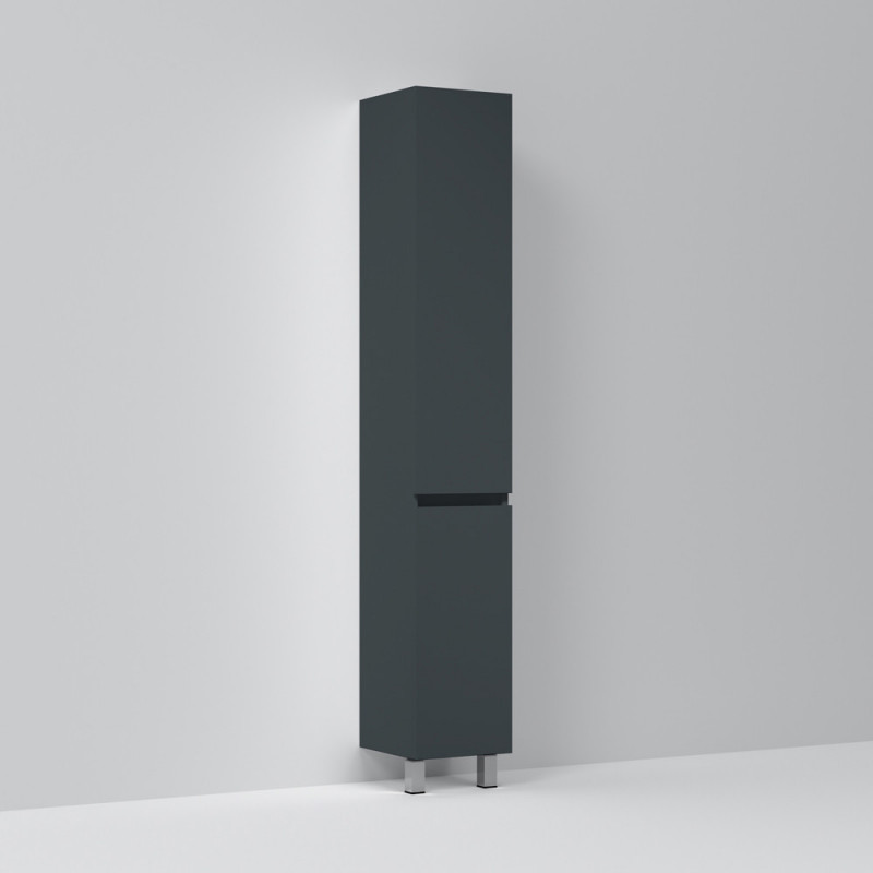 Шкаф-пенал напольный правый графит 30х32х190см Am.pm Gem M91CSR0306GM