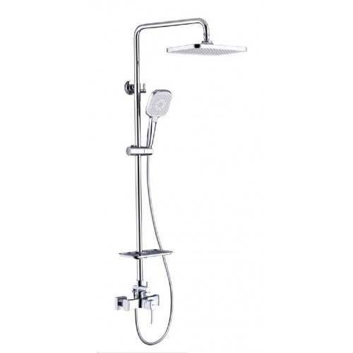 Душевая стойка со смесителем хром Lemark Evitta LM0560C