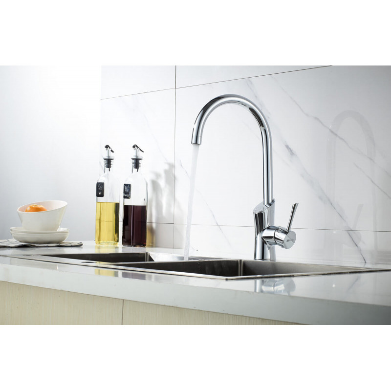 Смеситель для кухни хром Lemark Comfort LM3072C