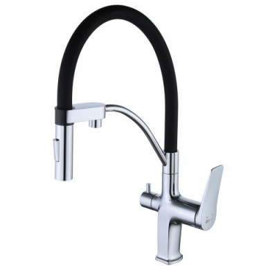 Смеситель для кухни черный/хром Lemark Comfort LM3074C