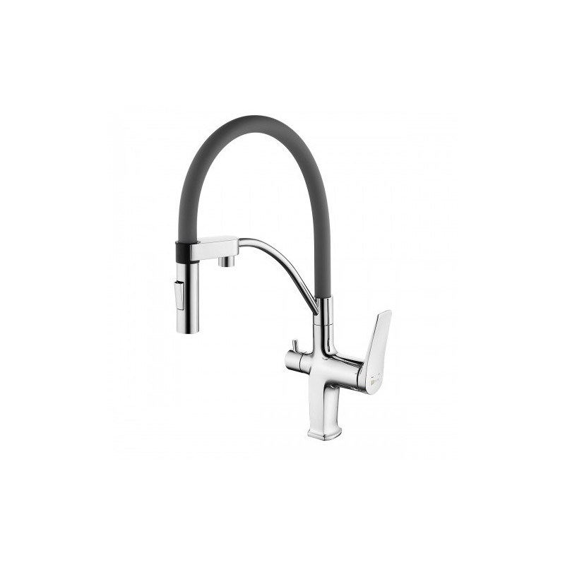Смеситель для кухни серый/хром Lemark Comfort LM3074C-Gray