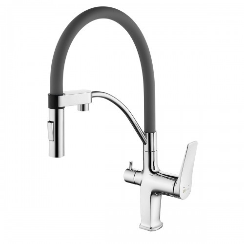 Смеситель для кухни серый/хром Lemark Comfort LM3074C-Gray