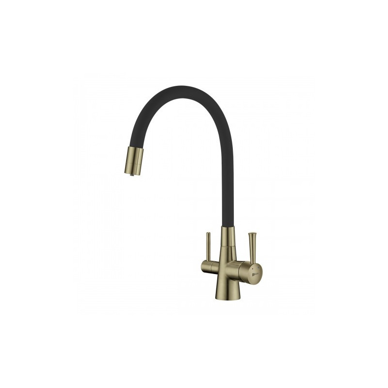 Смеситель для кухни черный/бронза Lemark Comfort LM3075B