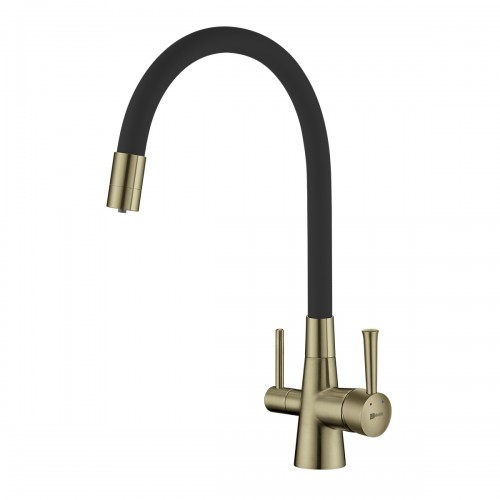 Смеситель для кухни черный/бронза Lemark Comfort LM3075B