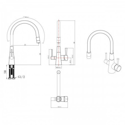Смеситель для раковины черный Lemark Comfort LM3075BL
