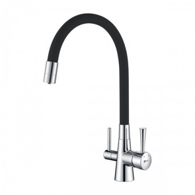 Смеситель для кухни черный/хром Lemark Comfort LM3075C