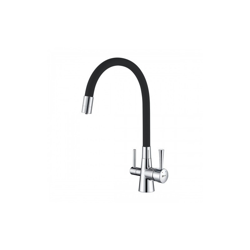 Смеситель для кухни черный/хром Lemark Comfort LM3075C