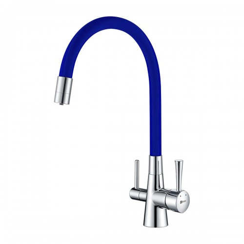 Смеситель для кухни синий/хром Lemark Comfort LM3075C-Blue
