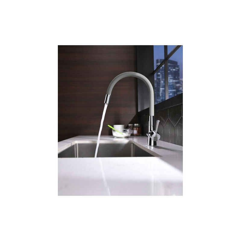 Смеситель для кухни серый/хром Lemark Comfort LM3075C-Gray
