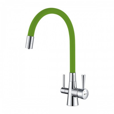 Смеситель для кухни зеленый/хром Lemark Comfort LM3075C-Green