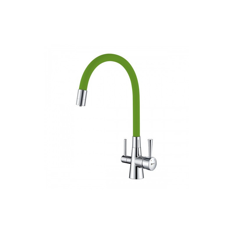 Смеситель для кухни зеленый/хром Lemark Comfort LM3075C-Green