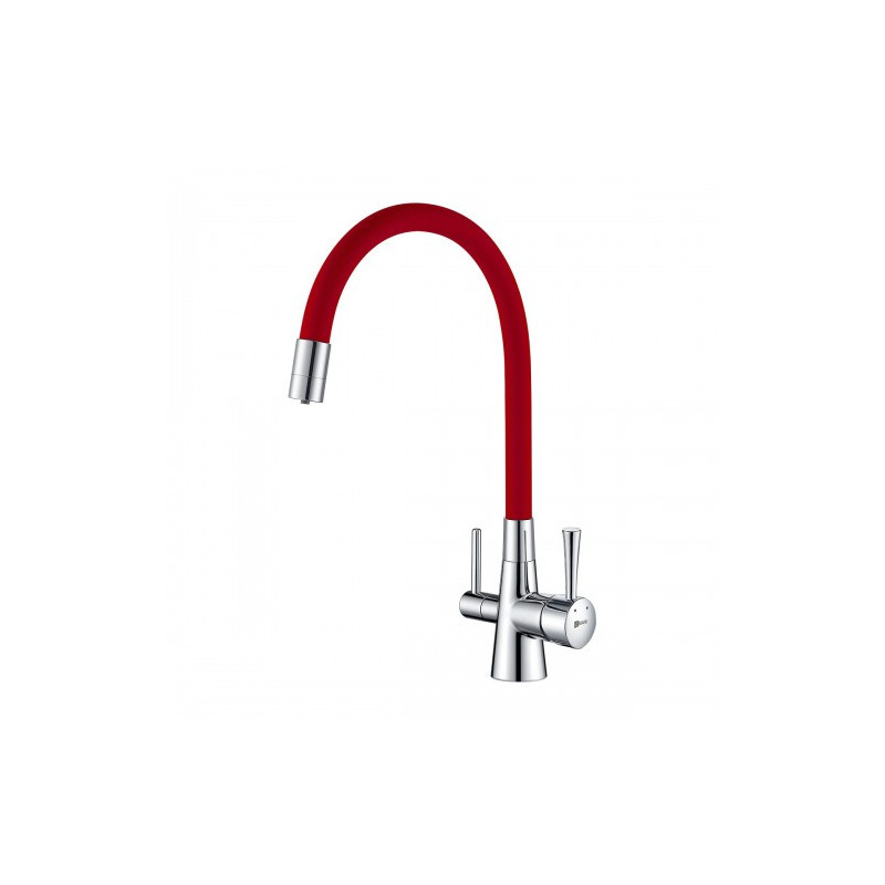 Смеситель для кухни красный/хром Lemark Comfort LM3075C-Red