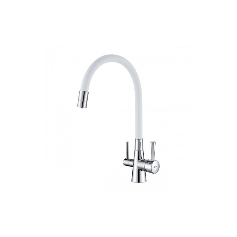 Смеситель для кухни белый/хром Lemark Comfort LM3075C-White