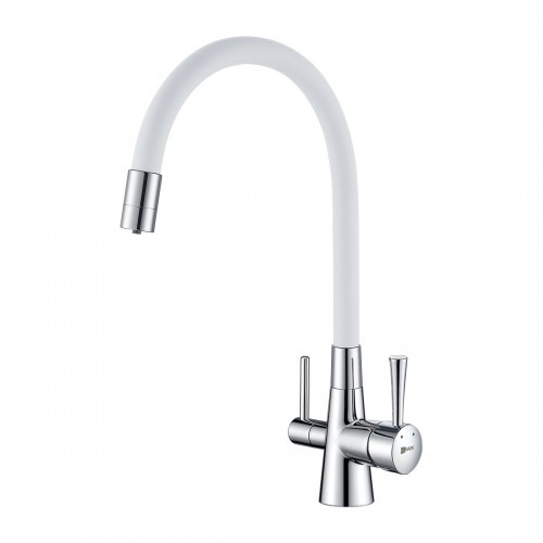 Смеситель для кухни белый/хром Lemark Comfort LM3075C-White