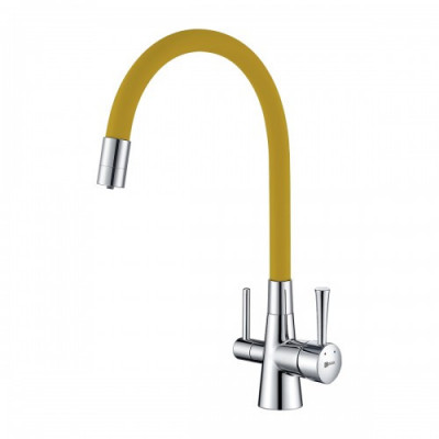 Смеситель для кухни желтый/хром Lemark Comfort LM3075C-Yellow